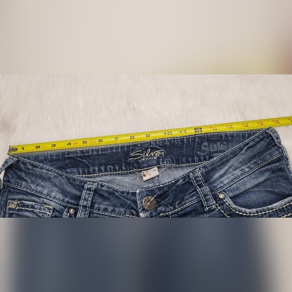 Silver Jean Co women's blue Denim Suku Capri size w31 - Picture 10 of 16
